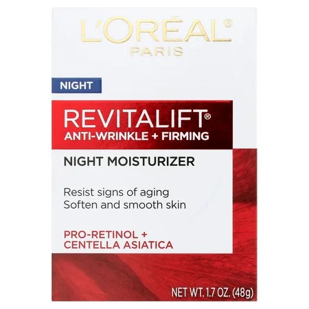 L'Oreal Paris RevitaLift , Anti-Wrinkle + Firming Firming Night Cream 1.7 OZ, 1 Each, By L'Oreal
