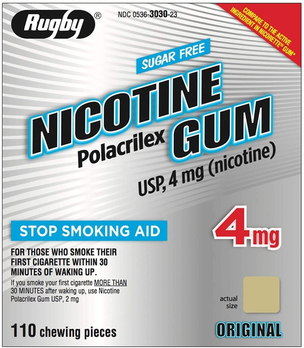 Nicotine Gum 4mg S/Kt Wa 110@