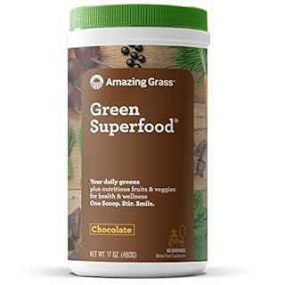 Amazing Grass Green SuperFood Powder, Chocolate, 1.06 Lb