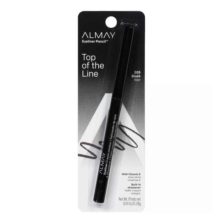 Almay Crayon Contour Water Resistant Eyeliner Pencil 205 Black 0.01 Oz