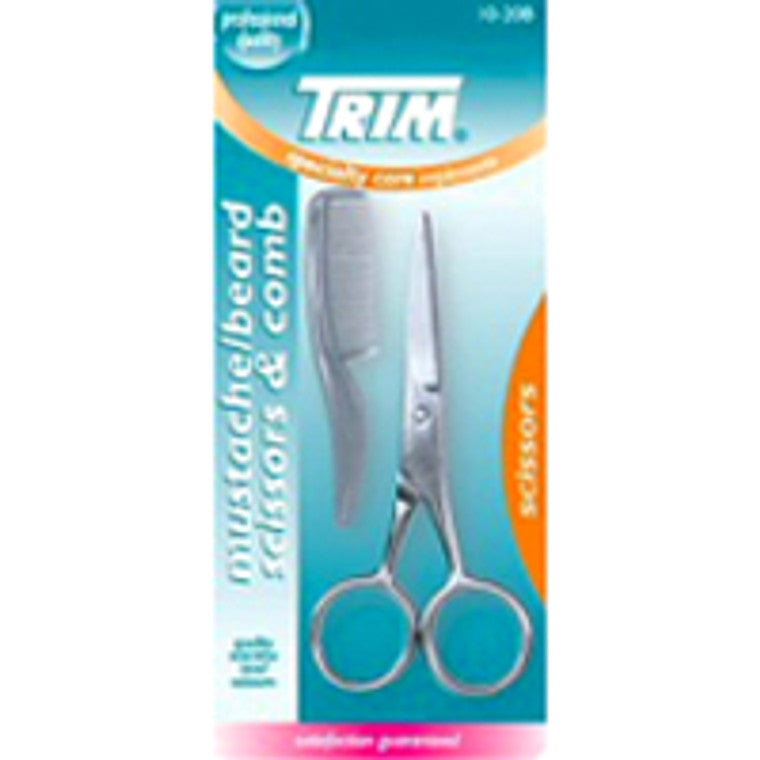 Trim Mustache Scissors/Comb