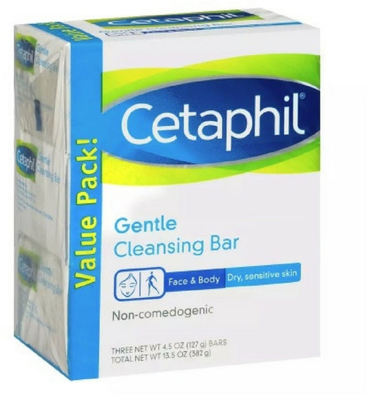 Cetaphil Gentle Cleansing Bar 4.5oz 3pk