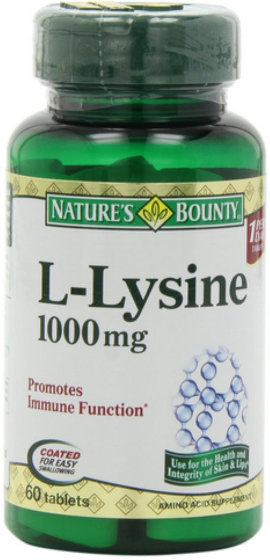 Nature's Bountuy L-Lysine 1000 mg Tablets 60ct