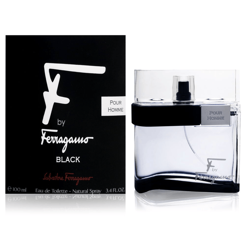 Ferragamo F Black Men 3.4 Oz Edt Sp