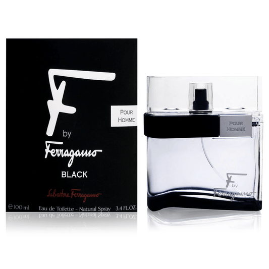 Ferragamo F Black Men 3.4 Oz Edt Sp