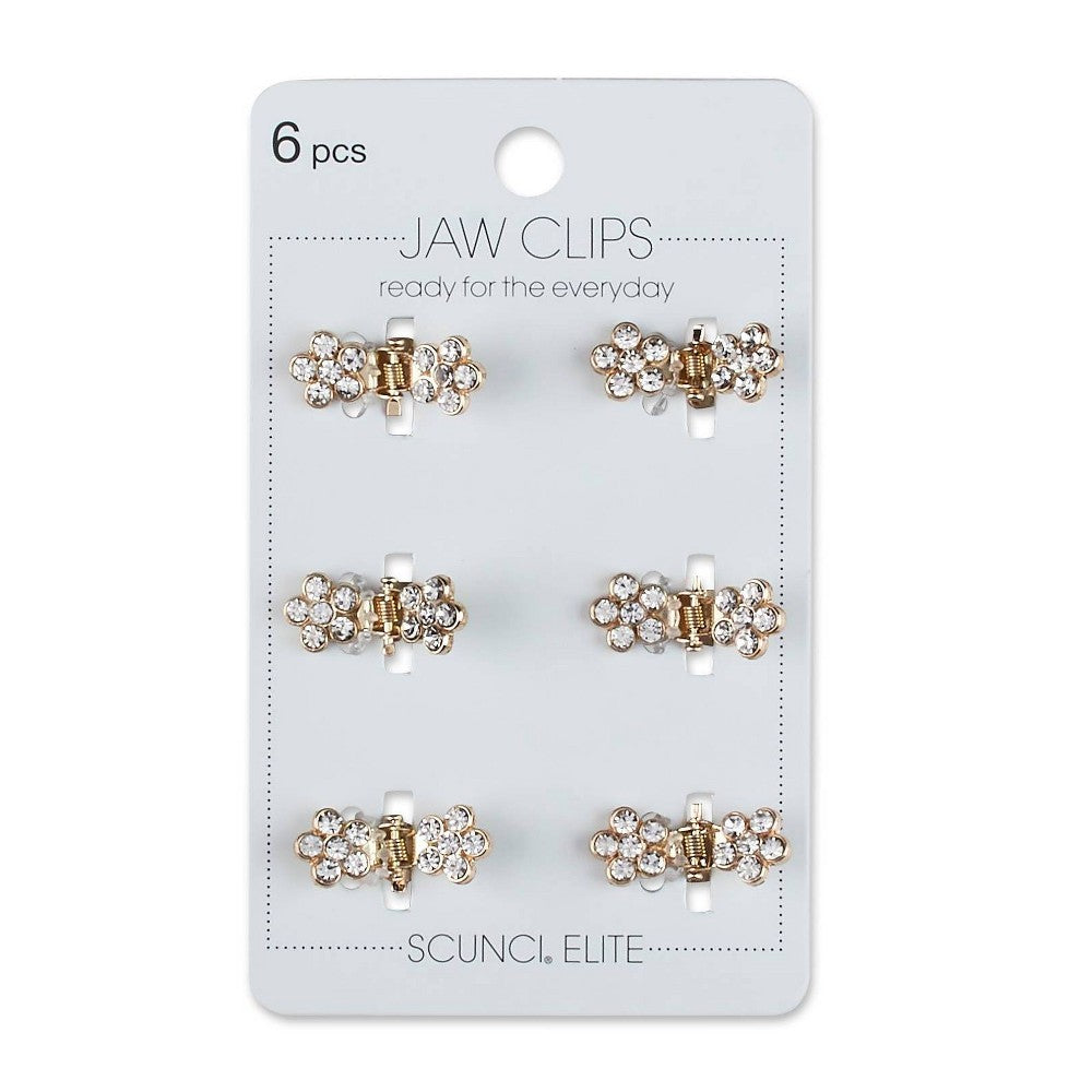 6pk Mini Jaw Clip Gid Elite Col 3ea