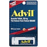 Advil Pain Reliever/Fever Reducer Tablets, 200 mg, 10-Count Pocket Packs