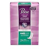 Poise Light Absorbency Ultra Thin Pads, Long Length, 24 Count