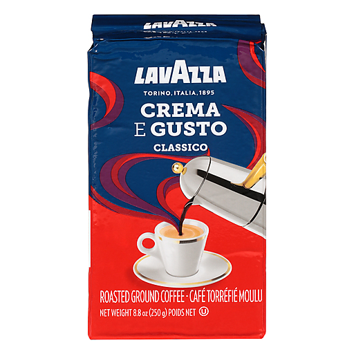 Lavazza Coffee Brick Crema Gusto Ground, 8.8 Oz