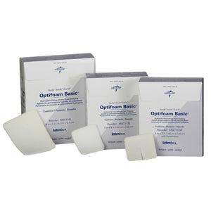 Optifoam Basic Non-Adhesive Dressing 4" x 5", 10 Per Box, 1 Box, By Medline