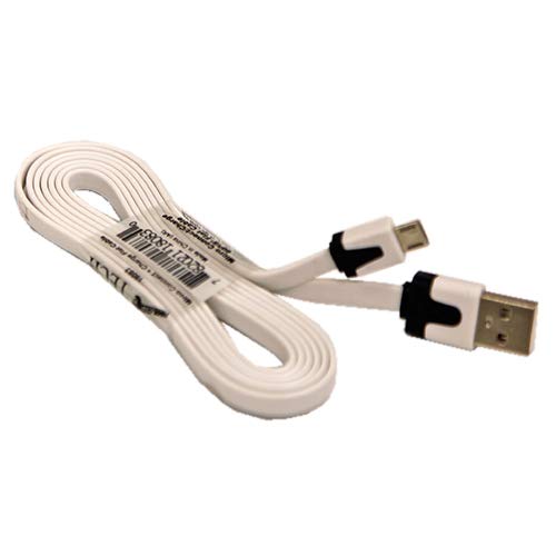Micro Charge 60" Flat Cable-White, 1 Each by Tool City