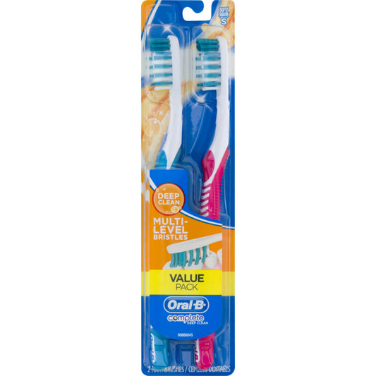 Oral-B Complete Deep Clean Soft Bristles Toothbrush 2 Count