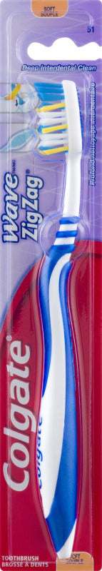 Colgate Wave Zig Zag Toothbrush, Soft, 1 ea