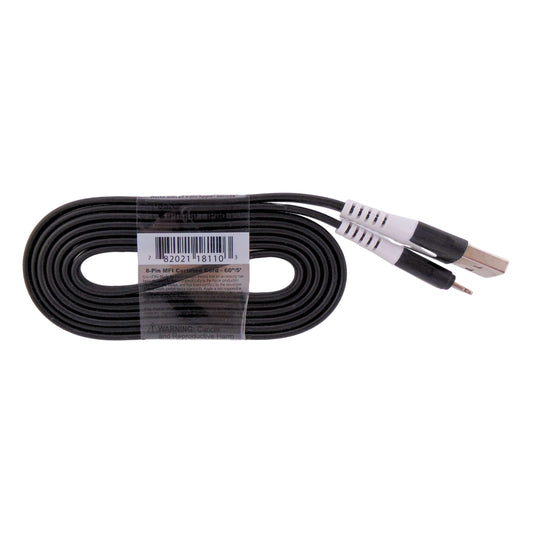 8-PIN Charging Cable 60" Flat Cable-Black