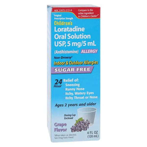 Loratadine Oral Solution Sugar-Free Grape 4oz