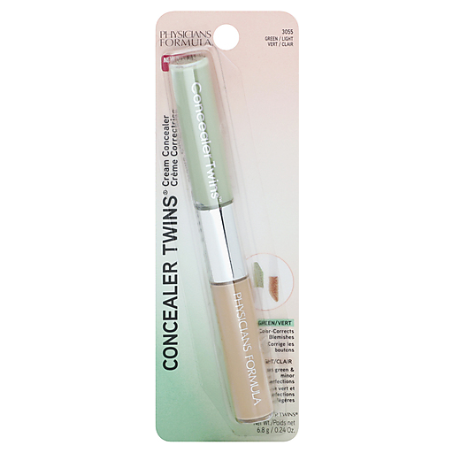 Concealer Twins Cream 2-In-1 Correct & Cover Cream Concealer Green / Light