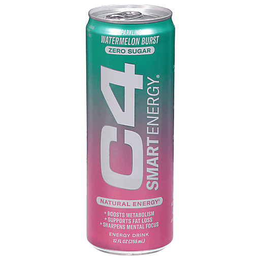 C4 Smart Energy Carbonated 12oz Sparkling Watermelon Burst (12/12 Oz)