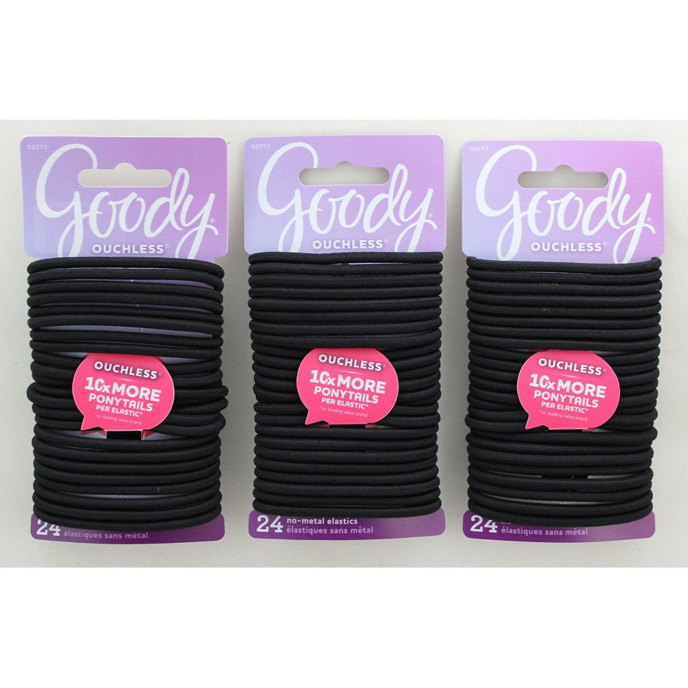 Ouchless Elastics Black Wmt