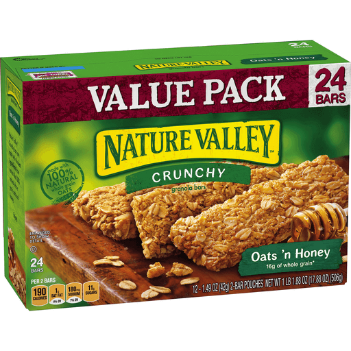 Nature Valley - Oats 'n Honey Crunchy Granola Bars 17.80 oz