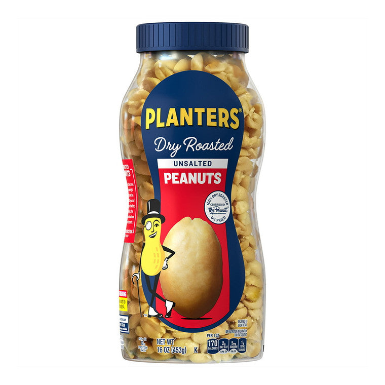 Plant Unsalted Peanuts 16 Oz