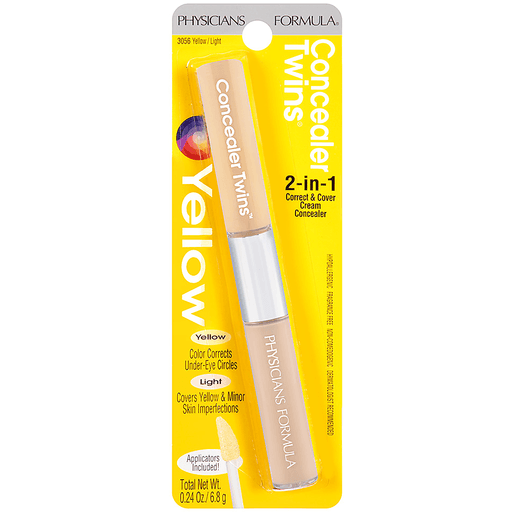 Concealer Twins Cream 2-In-1 Correct & Cover Cream Concealer Yellow/Light