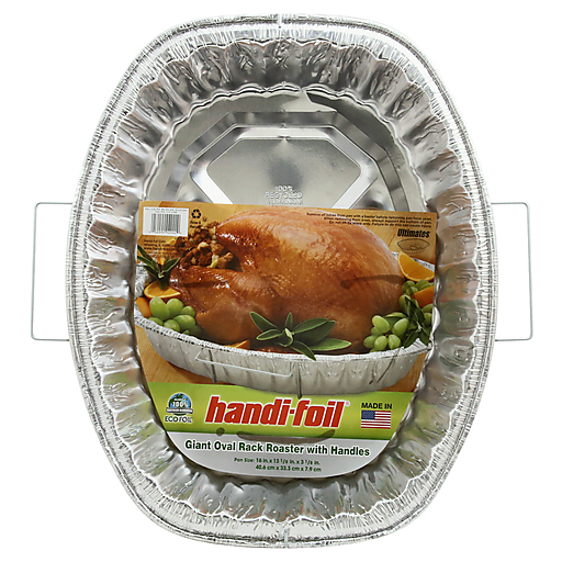 Handi-Foil - Rack Roaster - Ultimates With Handles Giant Oval 1.00 ct