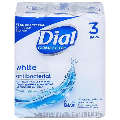 Dial Bar Bath White 3x4oz