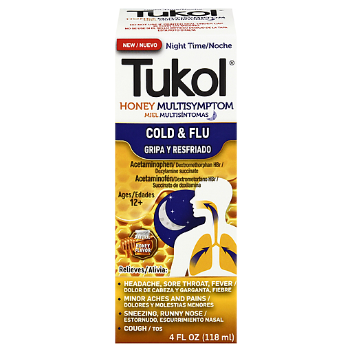 Tukol Honey Multi Sympton Cold & Flu 4oz