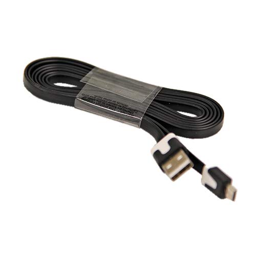 Mirco Connect, Charge 60 Flat Cable - Black, 1 Each by Micro Connect