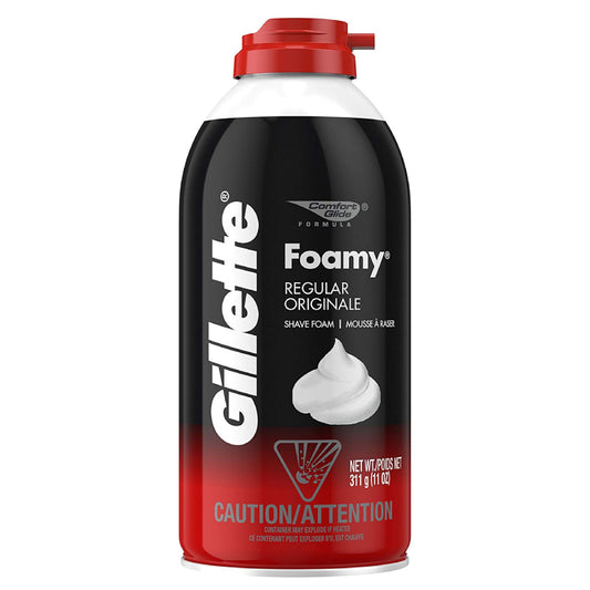 Gillette Foamy Regular Shave Foam, 11 Oz