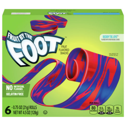 Fruit by the Foot - Fruit Flavored Snacks - Berry Tie-Dye 4.50 oz