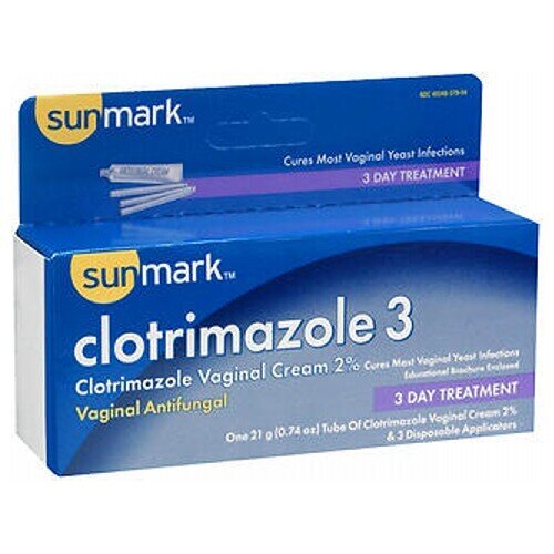 Sunmark Clotrimazole 3 Vaginal Antifungal Cream - 0.7 Oz