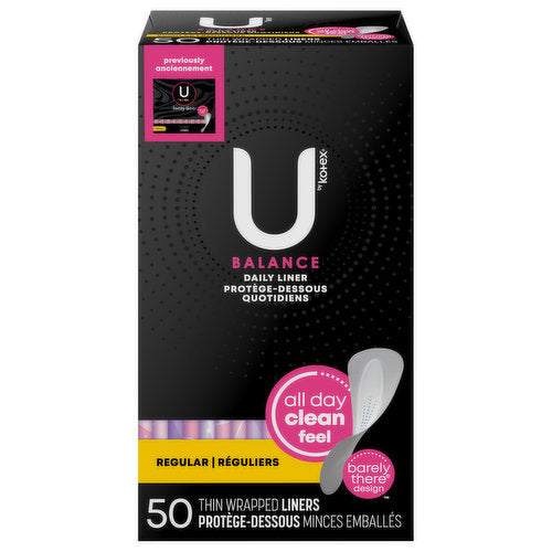 U By Kotex Barely There Liners 50ct