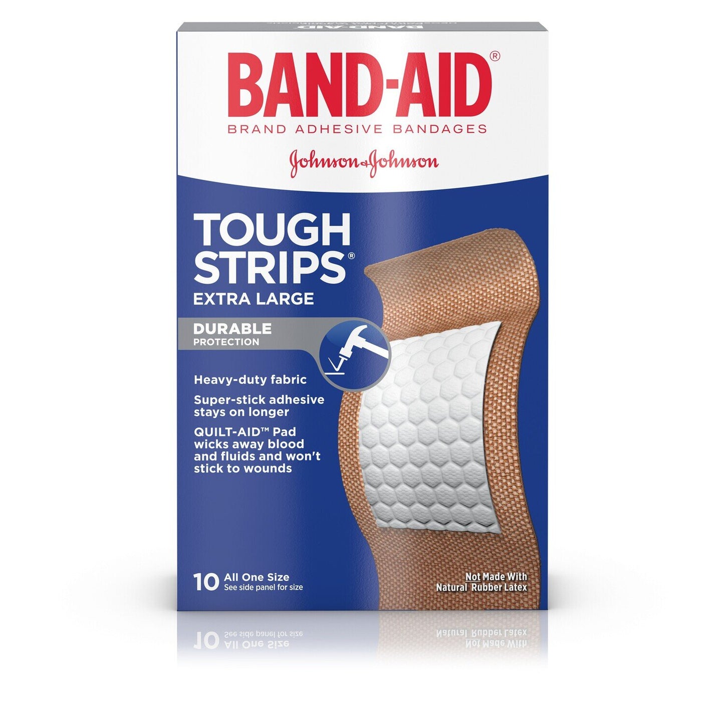 Band Aid Tough Strips Xl 10ct