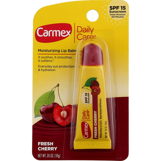 Carmex Daily Care Moisturizing Lip Balm Spf 15 - Fresh Cherry 0.35 oz Balm