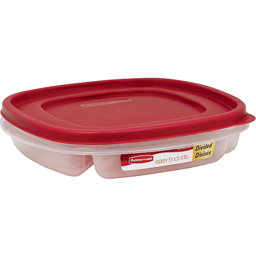 Rubbermaid - Container - Easy Find Lids Divided 1.00 ct