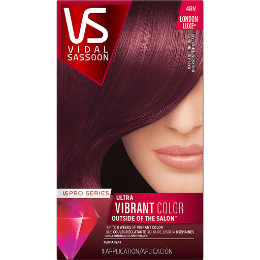 Vidal Sassoon Pro Series Permanent Hair Color - 4RV Mayfair Burgundy - 1 kit