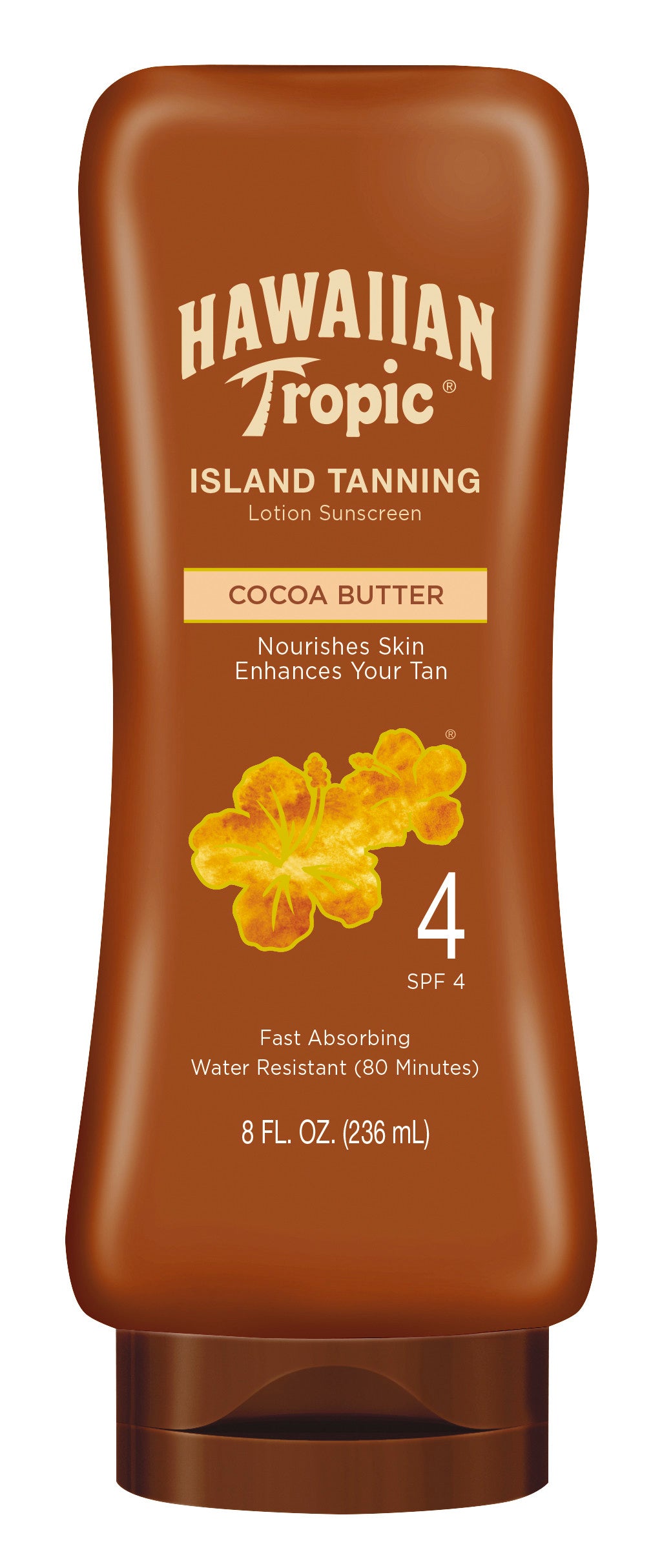 Hawaiian Tropic Sunscreen Lotion, Island Tanning, Spf 4 8 Fl Oz