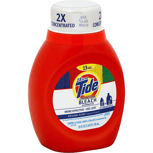 Tide Plus Bleach Alternative Original Scent Liquid Laundry Detergent, 25 Oz, 16 Loads