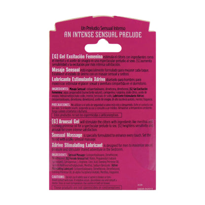 Sensual Pleasure Pack His & Her's Gel Excitante + Masage Lubricante Estimulante, 1 Each, By DreamBrands