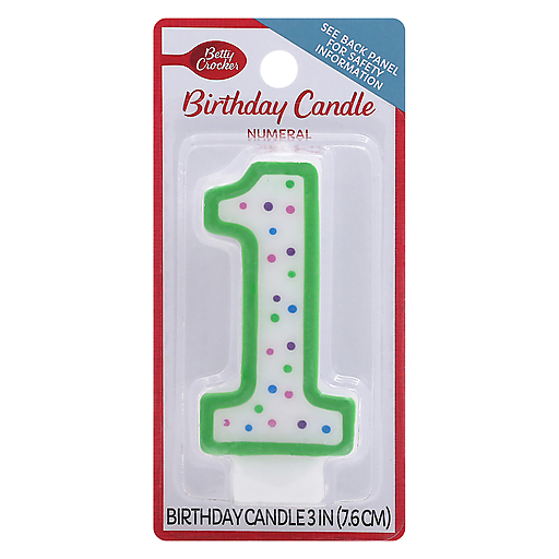 Betty Crocker Candle Numberal 1