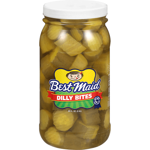 Best Maid Dilly Bites 80 Fl. Oz. Plastic Jar