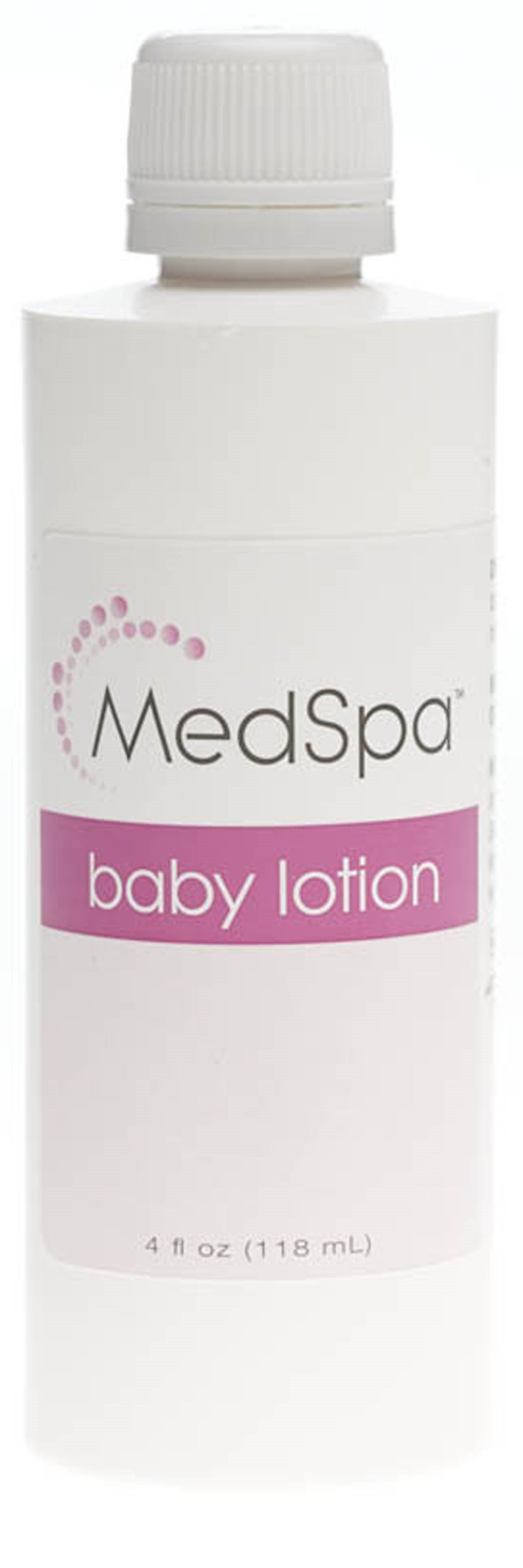 Lotion, Baby: Medspa Baby Lotion, Powder Scent, 4 Oz 1 Ea