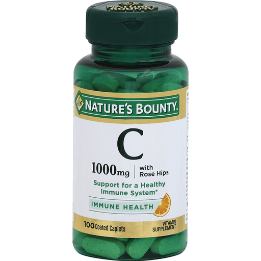 Vitamin C 1000 Mg W/Rose Hips Caplets 24/100 Each