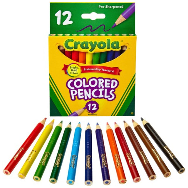 Crayola Short Col Pencil 12 Ct