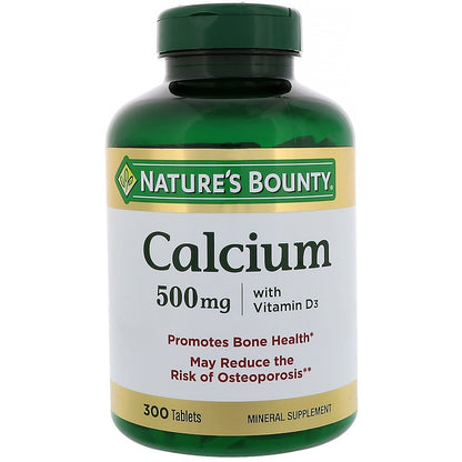 Nature's Bounty Calcium 500 mg + Vitamin D, 300 Ct