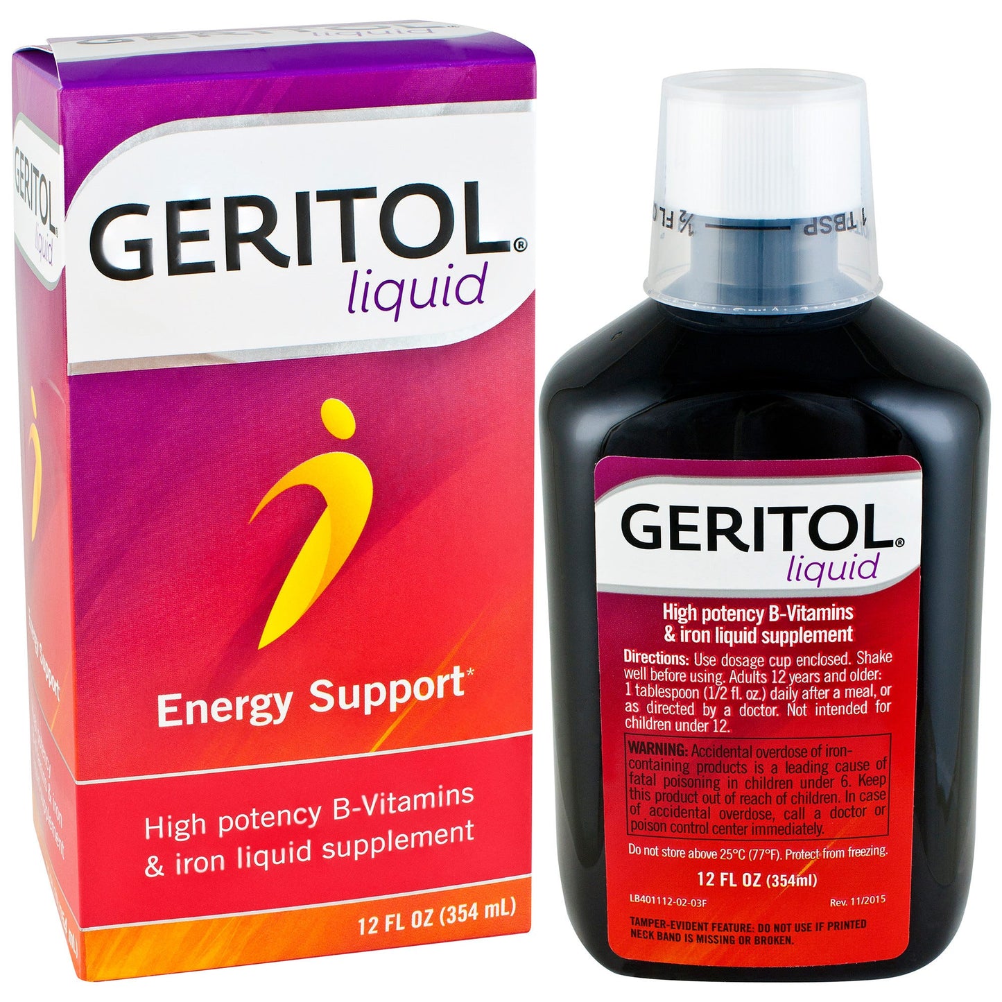 Geritol - B-Vitamin and Iron Liquid Supplement 12.00 oz