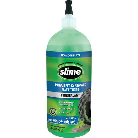 Slime Tire Sealant, Squeeze Bottle, 32 oz., 1 Bottle Each, By Slime