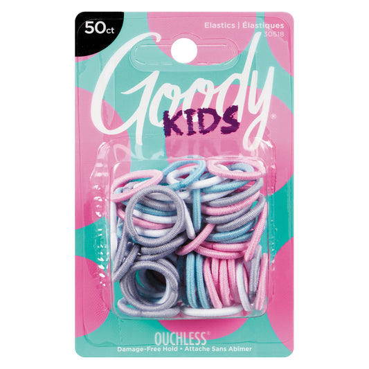 Girls Ouchless Mini Braided ElastiColorstay, 50 Ct