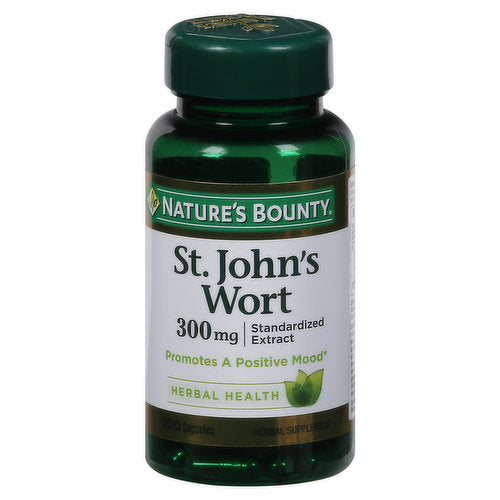 Nature's Bounty St. John's Wort Capsules 300 mg, 100 Ct